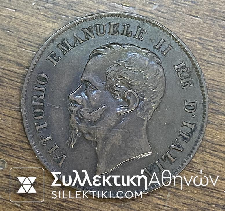 ΙΤΑΛΙΑ 5 Σεντίσιμι 1861 XF
